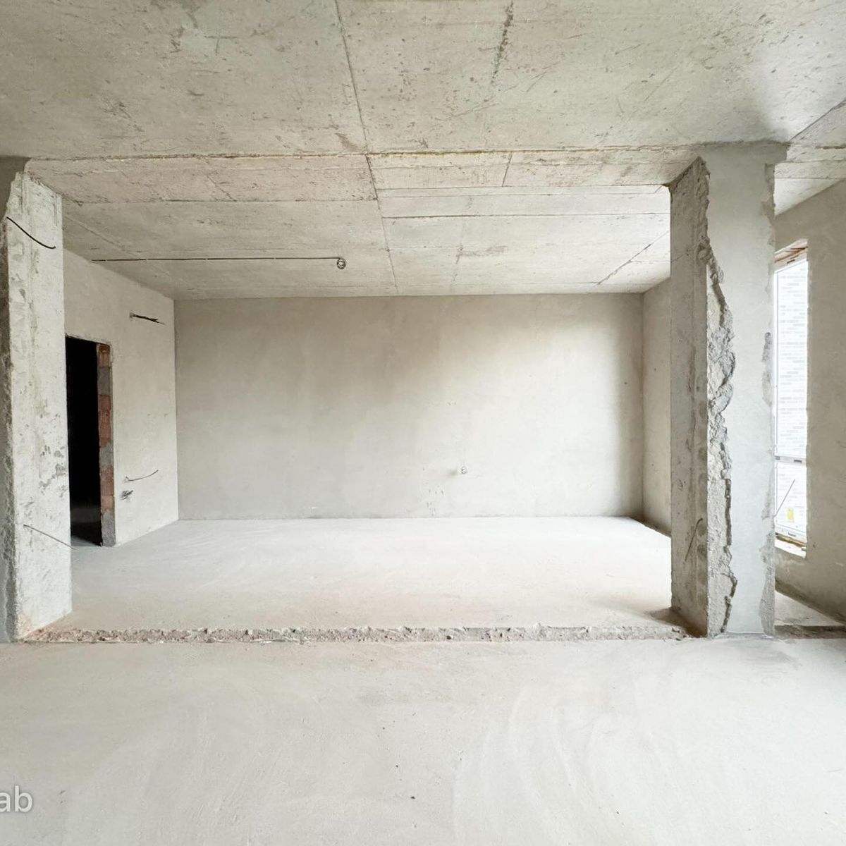 Raw architectural render before finishing